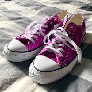 NWOT Hot Pink Low Top Converse